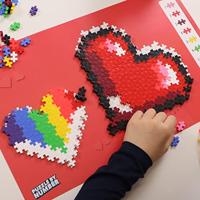 Plus Plus Puzzle by number hart plus-plus: 250 stuks (3911) - thumbnail