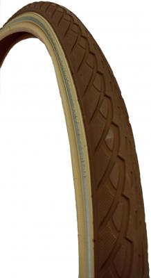 Deli tire buitenband 28x1.75 47-622 bruin/creme breaker reflectie
