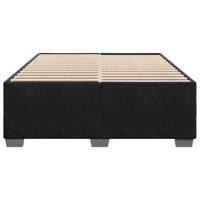 Bedframe zonder matras 160x200 cm fluweel zwart - thumbnail
