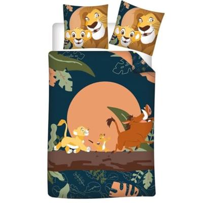 Disney The Lion King Dekbedovertrek - Timon, Pumbaa en Simba - 140 x 200 cm Disney The Lion King Dekbedovertrek - Timon, Pumbaa en Simba - 140 x 200 cm