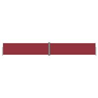 VidaXL Windscherm uittrekbaar 140x1000 cm rood - thumbnail