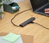 Trust Halyx 7-poorts USB-A Hub USB Hub Zilver - thumbnail