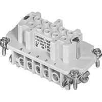 Amphenol C146 10B010 002 1-1 Businzetstuk Heavy mate C146 Totaal aantal polen 10 + PE 1 stuk(s) - thumbnail