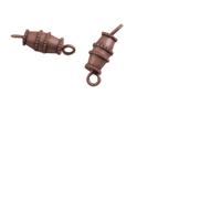 Darice • messing barrel clasp 10mm 4pcs antique copper - thumbnail