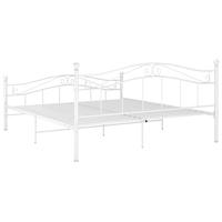Bedframe metaal wit 140x200 cm - thumbnail