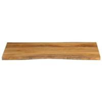 Tafelblad met natuurlijke rand 120x60x2,5 cm massief mangohout - thumbnail