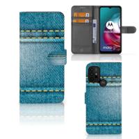 Motorola Moto G10 | G20 | G30 | Wallet Case | met Pasjes | Jeans - thumbnail