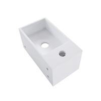 Wiesbaden Julia fontein links Solid surface 35 x 20 x 16 cm mat wit - thumbnail