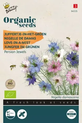 Organic Nigella Juffertje-in-het groen Persian Jewels (Bio) zaden Buzzy - Buzzy Organic Nigella Juffertje-in-het groen Persian Jewels (Bio) zaden Buzzy - Buzzy