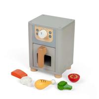 Bigjigs houten airfryer speelset, 5dlg. - thumbnail