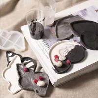 Creativ Company Hobbyset hars gieten, conchschelp, zwart, wit, 1 doos - thumbnail