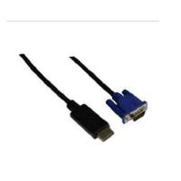 DisplayPort Male to VGA Male cable 30AWG,1.8M,Black - thumbnail