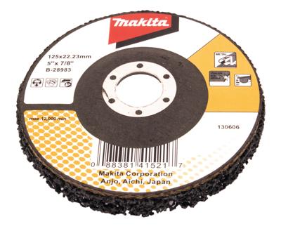 Makita Accessoires Reinigingsschijf 125mm zwart - B-28983 B-28983