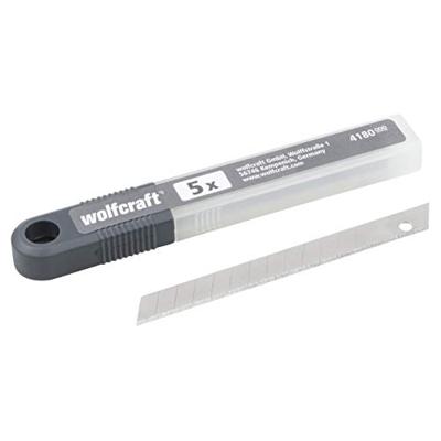 Wolfcraft Afbreekmessen | In box | 9mm | 5 stuks - 4180000 Wolfcraft Afbreekmessen | In box | 9mm | 5 stuks - 4180000