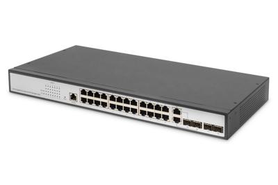 Digitus DN-80221-3 19 netwerk switch RJ45/SFP 24 + 4 poorten Digitus DN-80221-3 19 netwerk switch RJ45/SFP 24 + 4 poorten