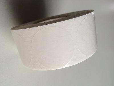 Etiket 35 mm rond transparant 1000 stuks - 12 stuks