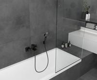 Hansgrohe Badmengkraan Opbouw Vernis Shape Eengreeps Mat Zwart - thumbnail