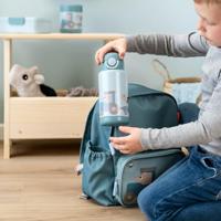 Done By Deer geïsoleerde drinkfles tiny farm - blauw - thumbnail