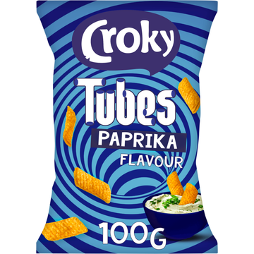 Croky Tubes Paprika Flavour 100 g bij Jumbo