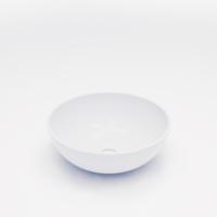 Waskom BWS Dorn 40X40X15 cm Rond Solid Wit Glans Boss & Wessing - thumbnail