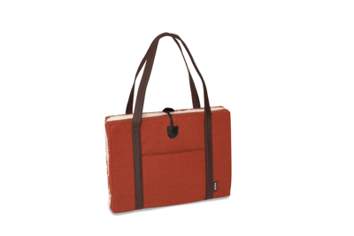 Draagbaar Hondenkussen Orange Herringbone Draagbaar Hondenkussen Orange Herringbone