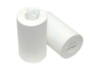 Mini poetspapier kokerloos 1-laags wit br 20cm (120mtr) - thumbnail