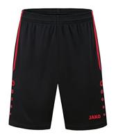 JAKO 4499K Short Allround Kids - Zwart/Sportrood - 116 - thumbnail