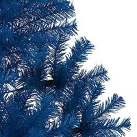 VidaXL Kunstkerstboom met standaard half 150 cm pvc blauw - thumbnail