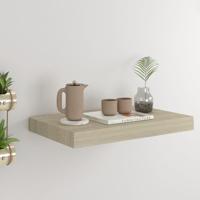 Wandschap zwevend 40x23x3,8 cm MDF eikenkleurig - thumbnail