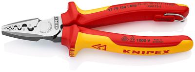 Knipex 97 78 180 T Krimptang Adereindhulzen 0.25 tot 16 mm²