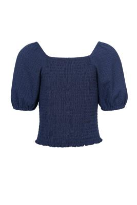 10Sixteen Off Shoulder Top / Fancy T Oxford Blue