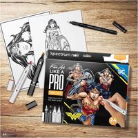 Creativ Company Hobbyset illustratie stripboekhelden wonder woman kleurset - thumbnail