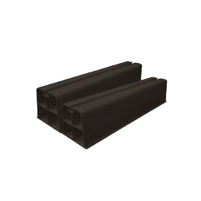 Opstelbalken voor airco - Canalit - PVC - 1000 x 100 x 100 mm - Zwart - Verpakking 2 stuks
