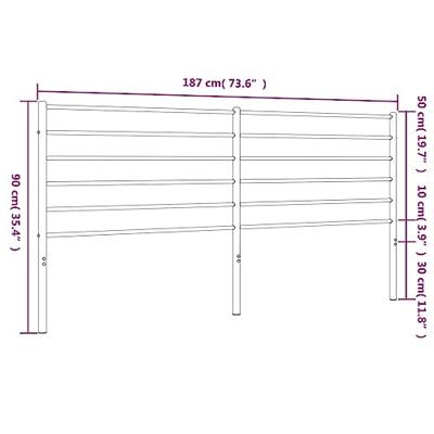 Hoofdbord metaal wit 180 cm Hoofdbord metaal wit 180 cm