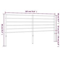 Hoofdbord metaal wit 180 cm - thumbnail