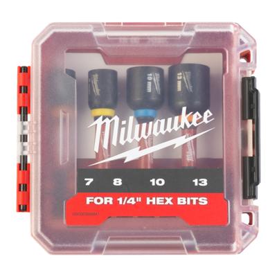 Milwaukee SHOCKWAVE™ Impact Duty Magnetische Moeraandraaierset Ø 7-13mm Gen II - 4-delig - 4932492445