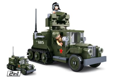Sluban wwii - gaz geallieerde half-track 2in1 - 470dlg.