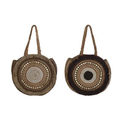 Handtas Dames DKD Home Decor Bruin Crème 36 x 11 x 36 cm (2 Stuks) Handtas Dames DKD Home Decor Bruin Crème 36 x 11 x 36 cm (2 Stuks)