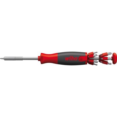 Wiha schroevendraaier met bitmagazijn liftup 26one (zwart/rood, incl. 13 dubbelbits 1/4")