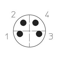 Lutronic 1055 Sensor/actuator connector, geassembleerd M8 Aantal polen (sensoren): 4 Stekker, recht 5.00 m 1 stuk(s) - thumbnail