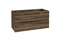 Onderkast BWS Lyanna 100x46 cm 2 Laden 1 Uitsparing Donker Eiken - thumbnail