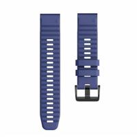 By Qubix - Siliconen bandje - Donkerblauw - Compatible met Garmin Instinct 3-50mm - Compatible Garmin bandje - thumbnail