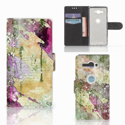 Hoesje Sony Xperia XZ2 Compact Letter Painting Hoesje Sony Xperia XZ2 Compact Letter Painting