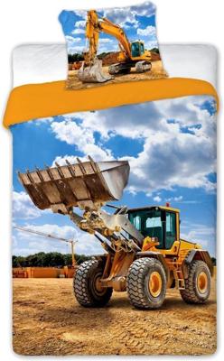 Traktor Graafmachine Dekbedovertrek - Eenpersoons - 140 x 200 cm - Multi Traktor Graafmachine Dekbedovertrek - Eenpersoons - 140 x 200 cm - Multi