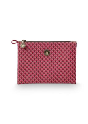 Pip Studio Pip Cosmetic Flat Pouch Small Kyoto Festival/Suki Dark Pink 19.5x13x1cm