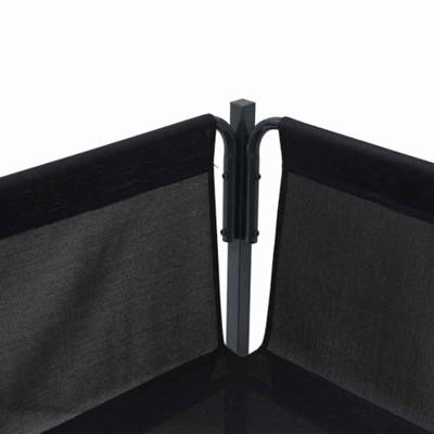 Tuinbankenset met kussen 13 pcs Zwart Staal