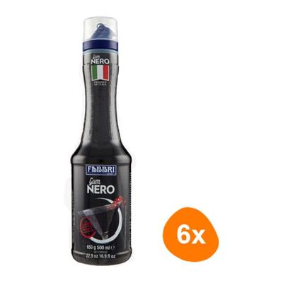 Fabbri - Gum Nero - 6x 500ml