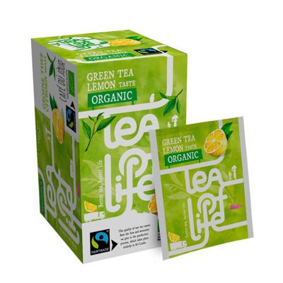 Green Tea Lemon - Biologisch & Fairtrade - Tea of Life - 25 theezakjes Green Tea Lemon - Biologisch & Fairtrade - Tea of Life - 25 theezakjes