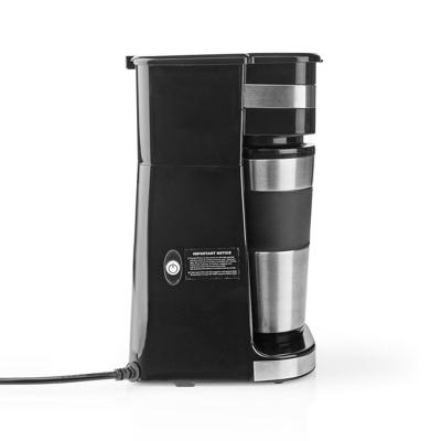 1-Kops Koffiezetapparaat | Dubbelwandige Reisbeker | 0,42 L | Zwart 1-Kops Koffiezetapparaat | Dubbelwandige Reisbeker | 0,42 L | Zwart