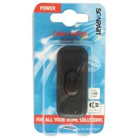 Scanpart Snoerschakelaar Zwart 1p 2amp - thumbnail